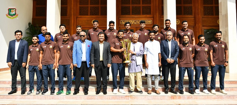 বাংলাদেশ ক্রিকেট দলকে সংবর্ধনা